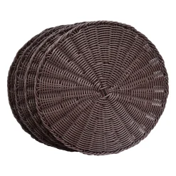Chefanie Basketweave Chargers (4) Hot
