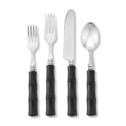 Chefanie Black "Bamboo" Flatware New