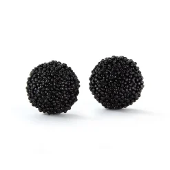 Chefanie Black Caviar Earrings Discount