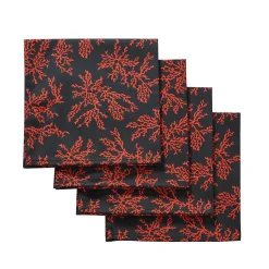 Chefanie Black Coral Napkins (4) Best