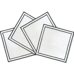 Chefanie Black Trim Cocktail Napkins (4)
