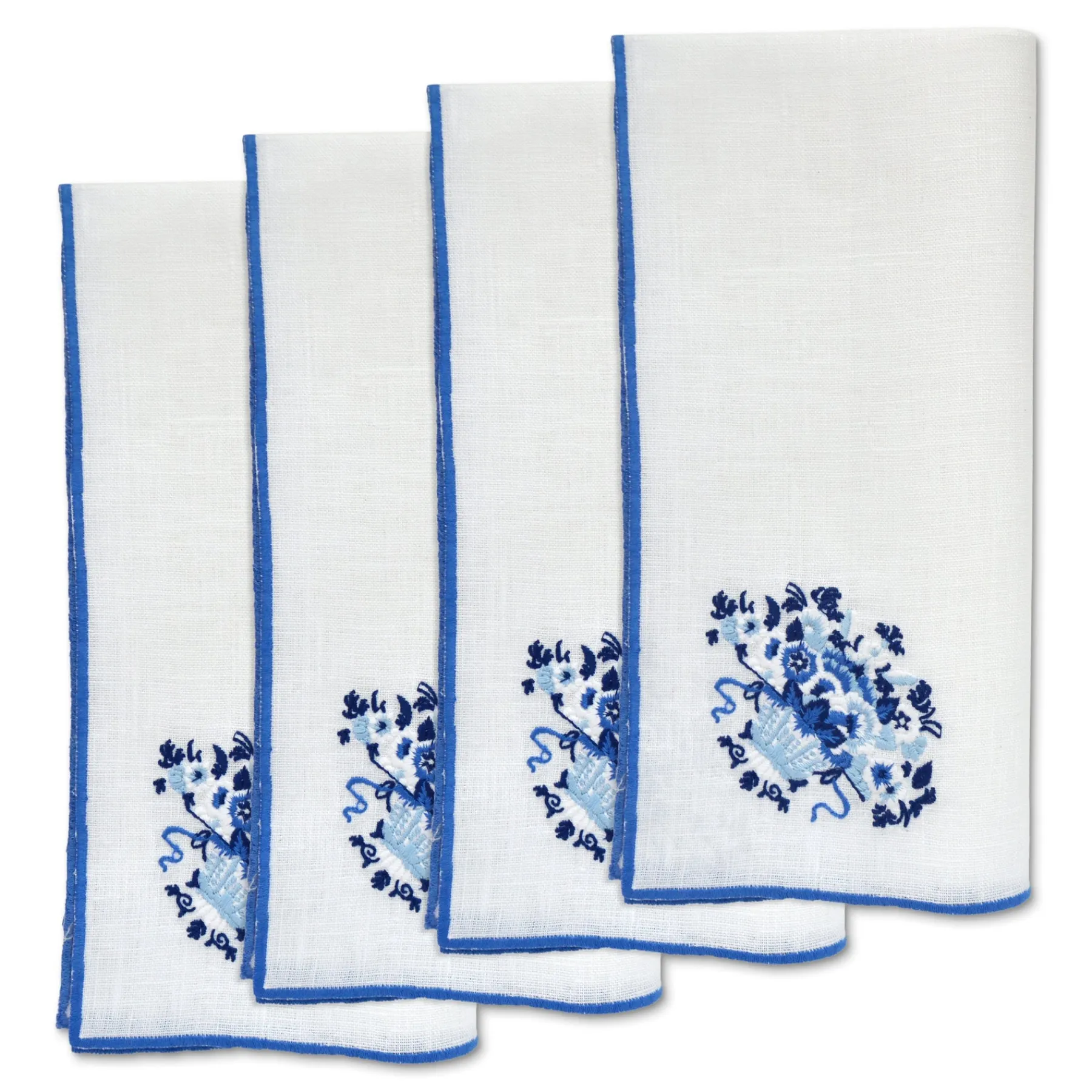 Chefanie Blue Basket Dinner Napkins (4) Clearance