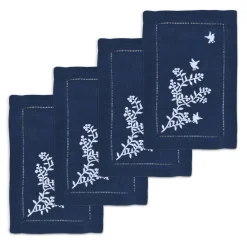 Chefanie Blue Chinoiserie Cocktail Napkins (4) Clearance