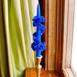 Chefanie Blue Flower Candle Outlet