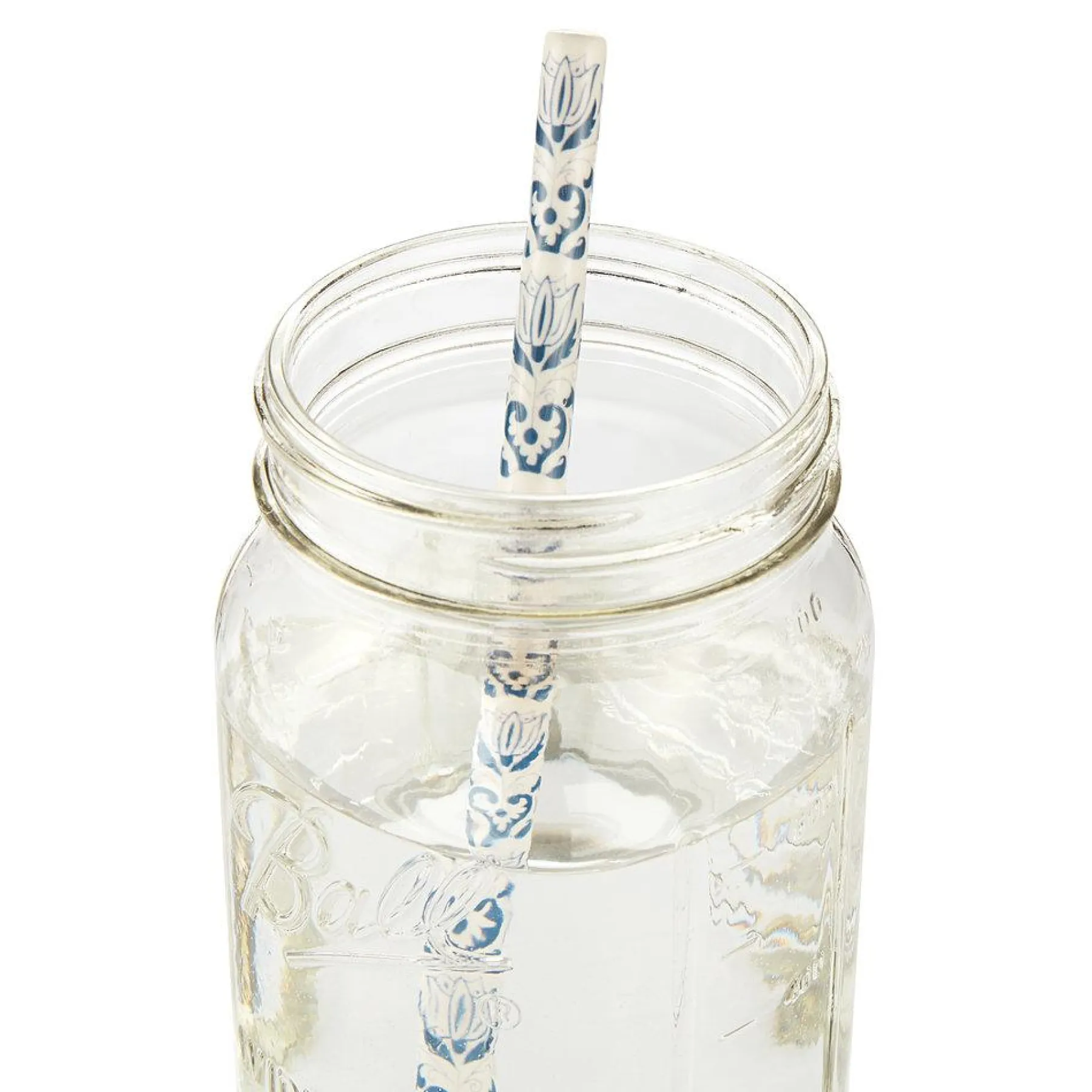 Chefanie Blue & White Ceramic Straws (4)