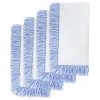 Chefanie Blue & White Fringe Dinner Napkins (4) Best
