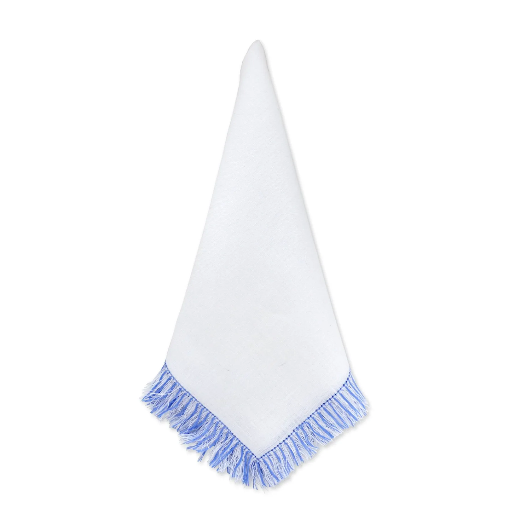 Chefanie Blue & White Fringe Dinner Napkins (4) Best