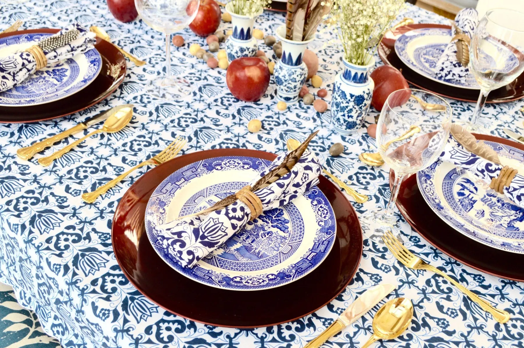 Chefanie Blue & White Napkins (4) Clearance