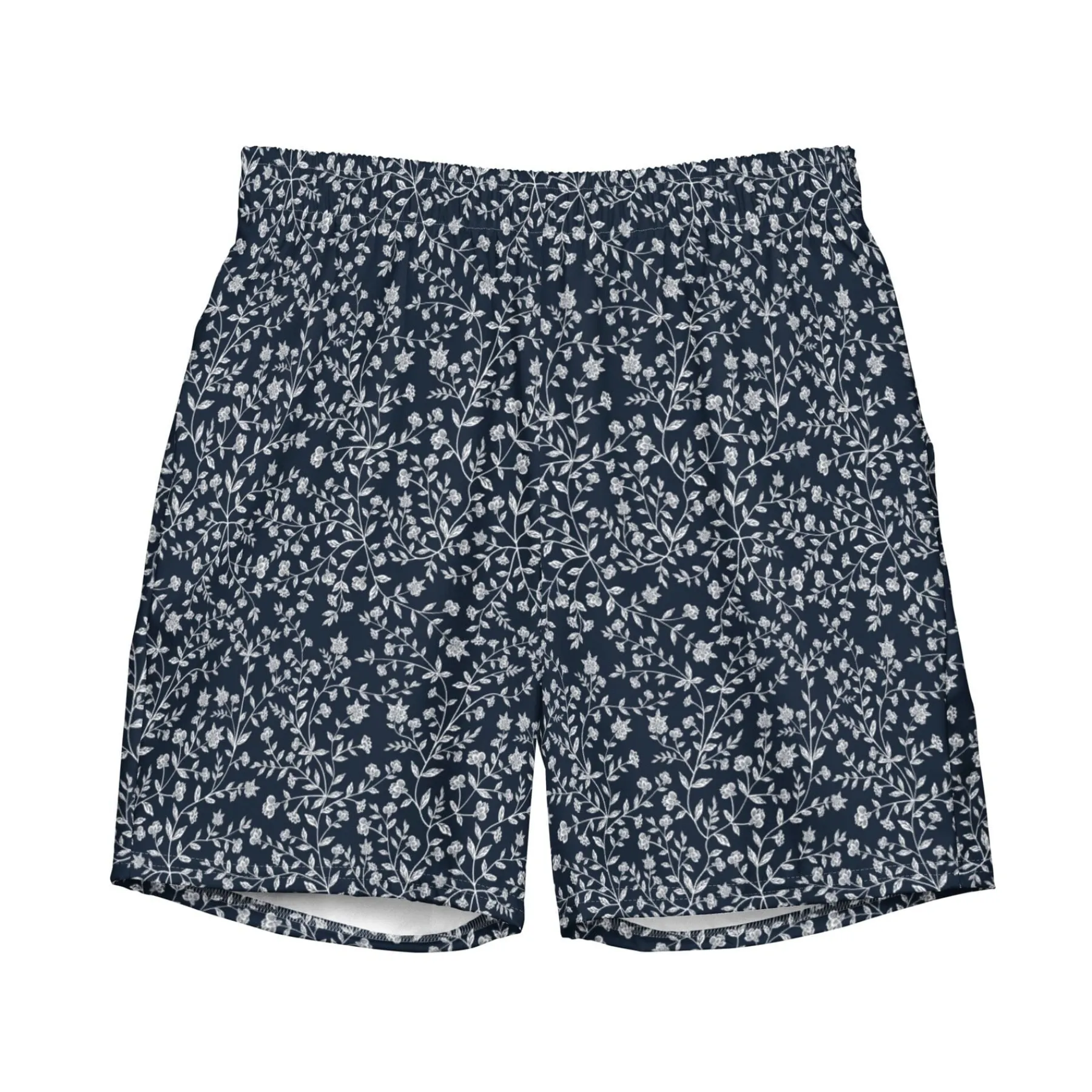 Chefanie Blue & White Swim Trunks Sale