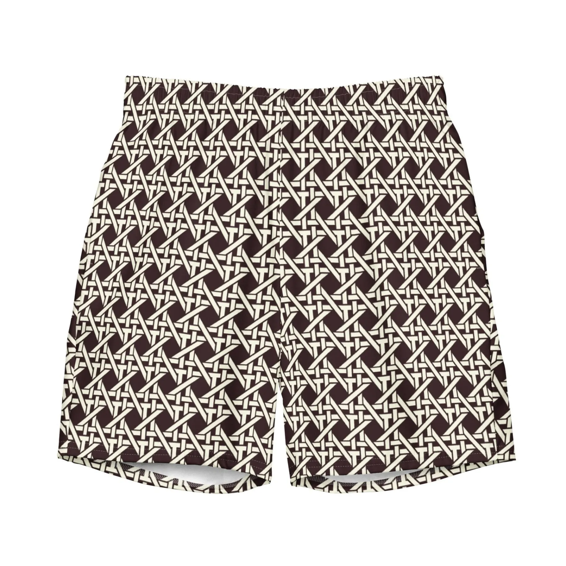 Chefanie Brown Cane Swim Trunks Best