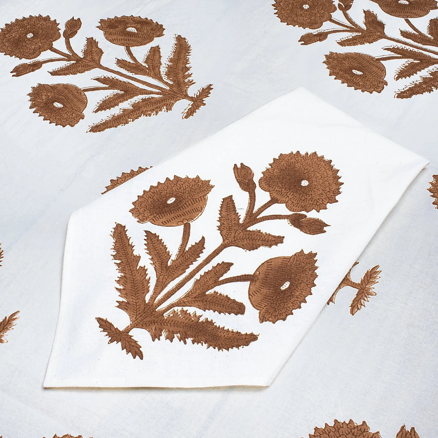 Chefanie Brown Poppy Tablecloth Sale