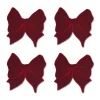 Chefanie Burgundy Bow Cocktail Napkins (4) Best