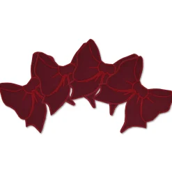 Chefanie Burgundy Bow Cocktail Napkins (4) Best