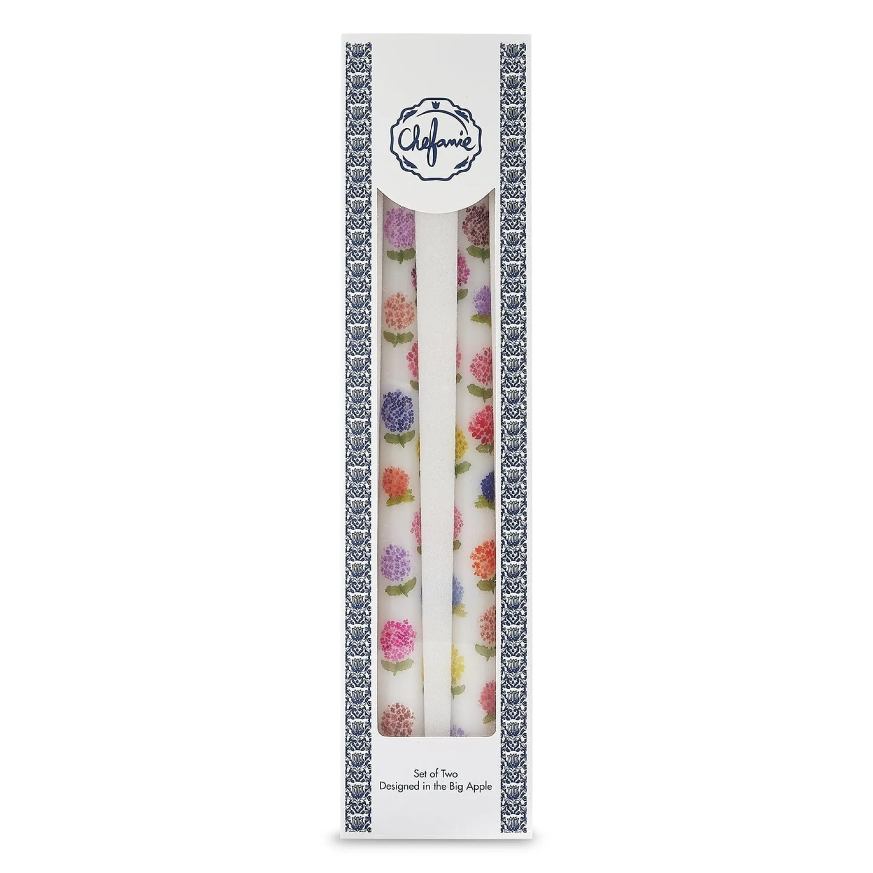 Chefanie Colored Hydrangea Tapers (2) Clearance