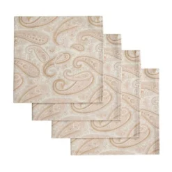 Chefanie Creamy Paisley Napkins (4) Discount