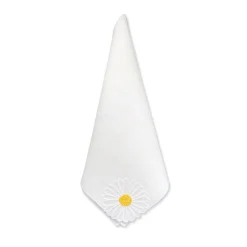 Chefanie Daisy Linen Dinner Napkins (4)