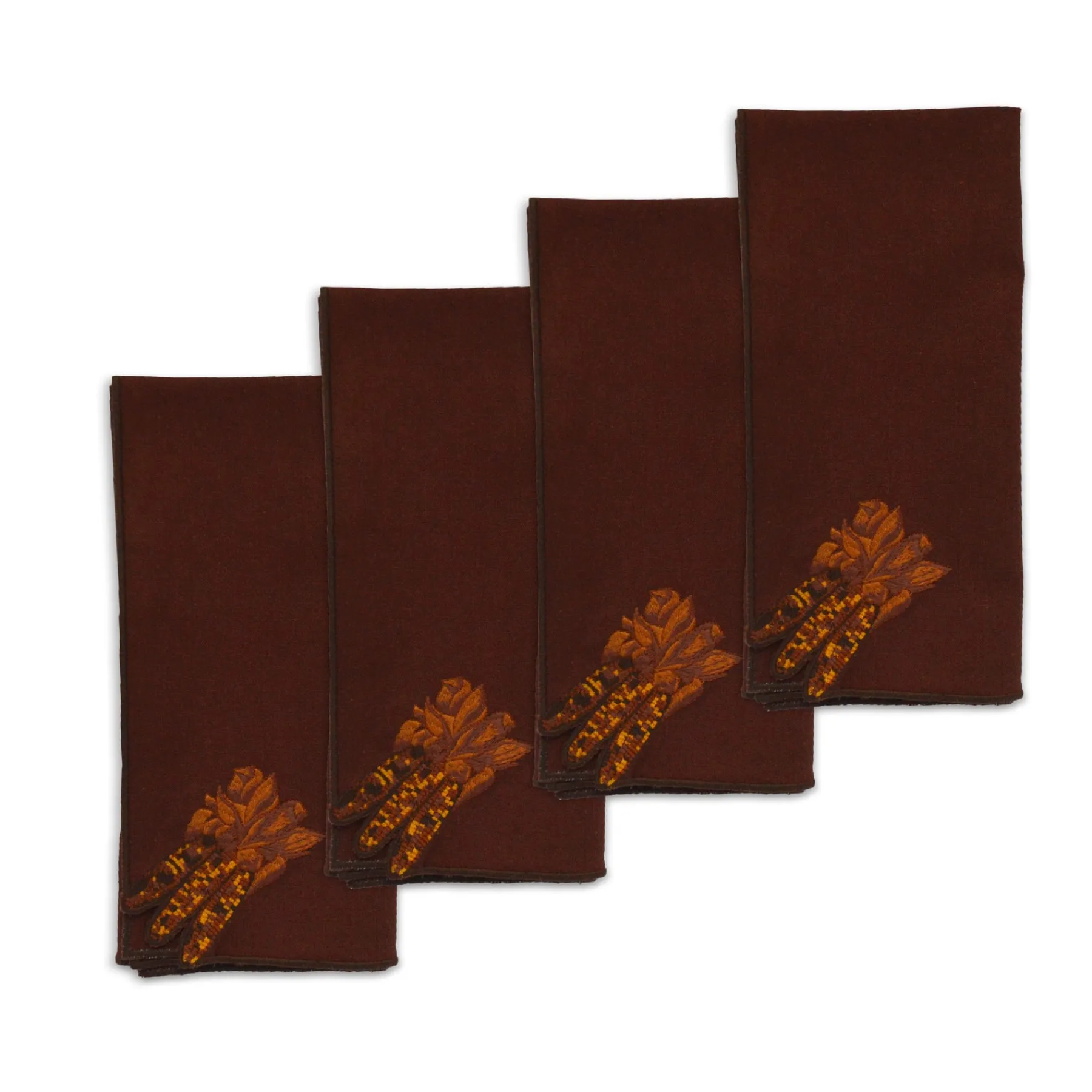 Chefanie Decorative Corn Dinner Napkins (4) New
