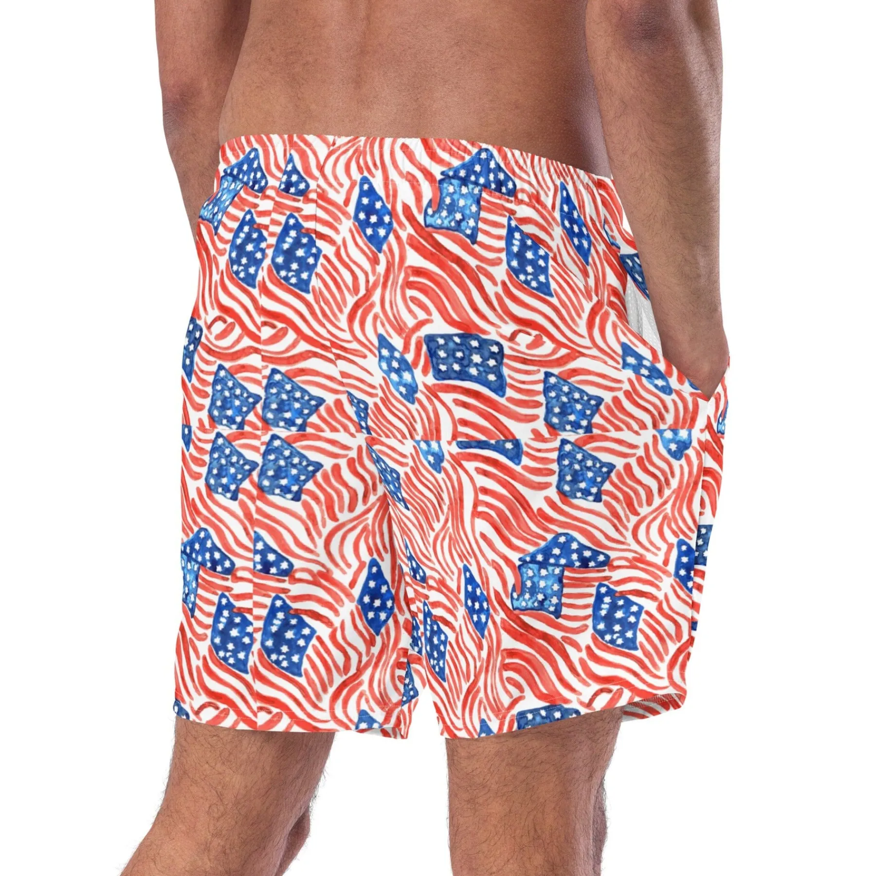 Chefanie Flag Swim Trunks