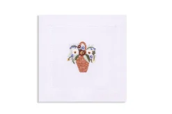 Chefanie Flower Basket Cocktail Napkins (4) Discount