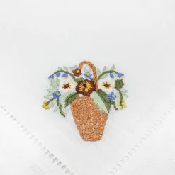 Chefanie Flower Basket Dinner Napkins (4)