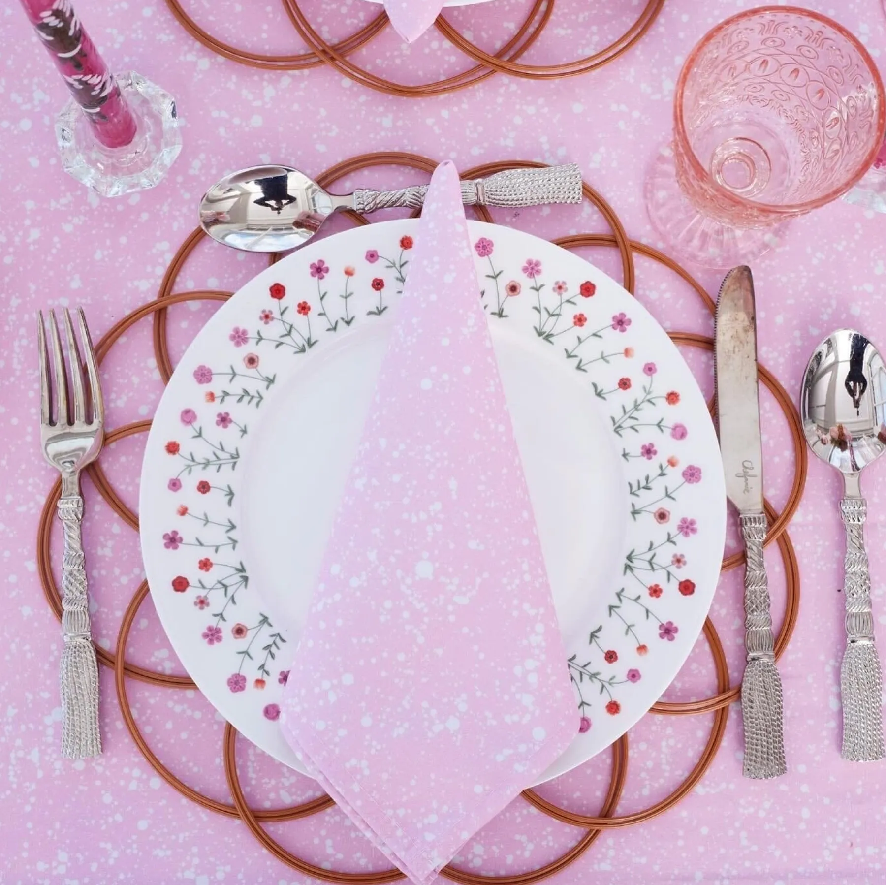 Chefanie Flower Garden Dinner Plate Clearance