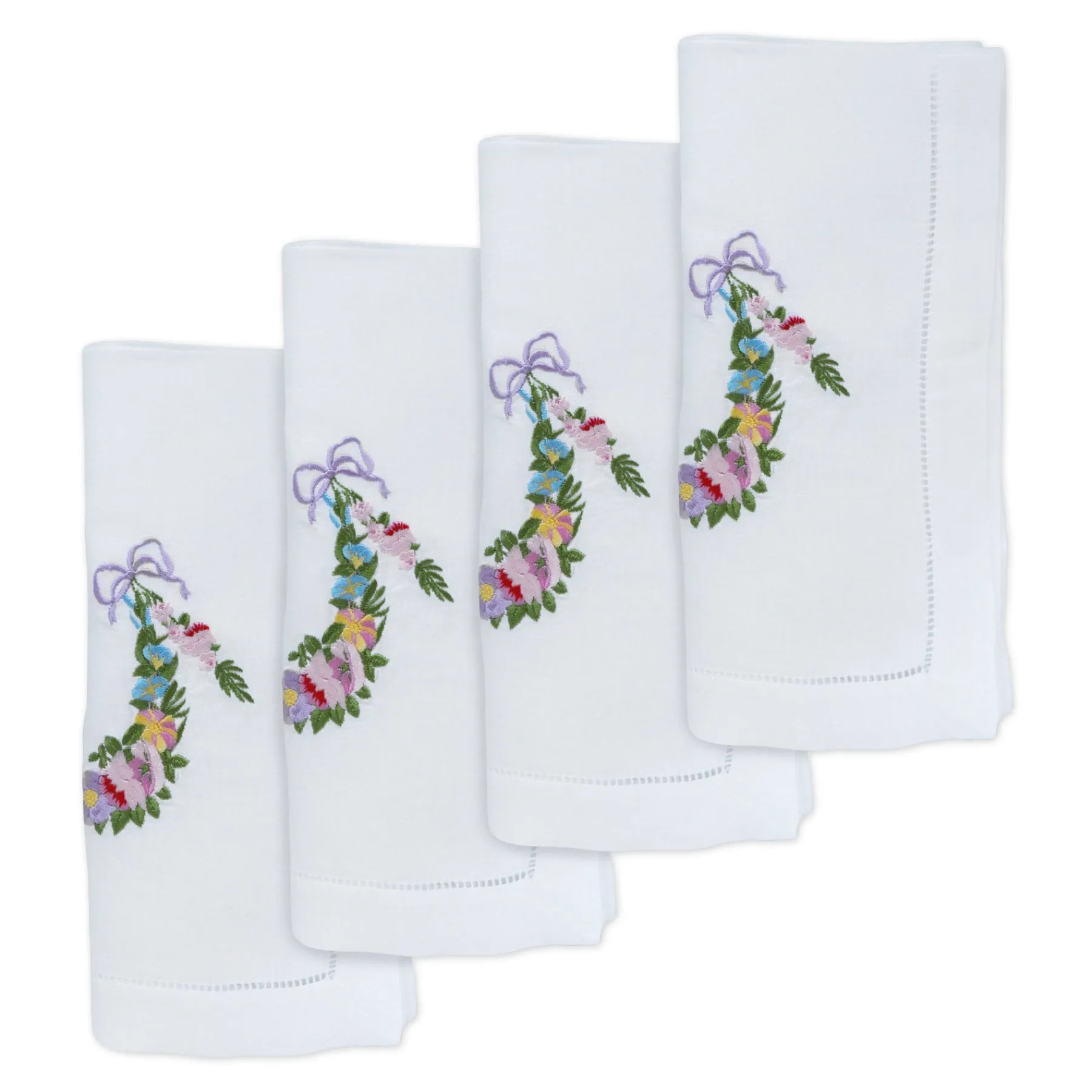 Chefanie Flower Garland Dinner Napkins (4) Sale