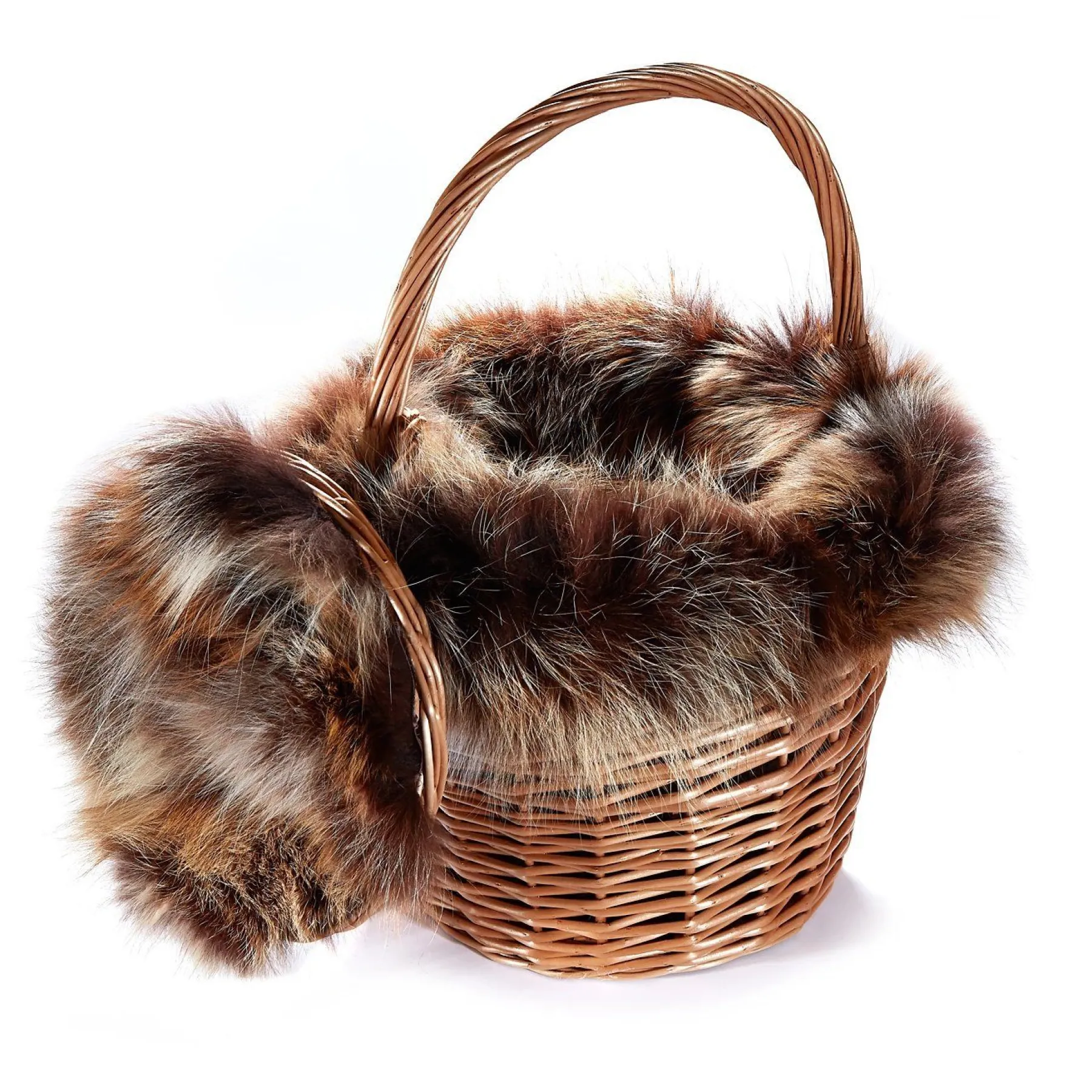 Chefanie Fox Fur Basket
