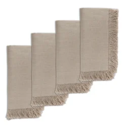Chefanie Fringe Dinner Napkins New