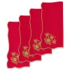 Chefanie Gold Flower Dinner Napkins (4) Online
