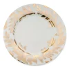 Chefanie Gold Leaves Dinner Plate New