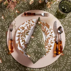 Chefanie Green Branch Napkins (4) Clearance