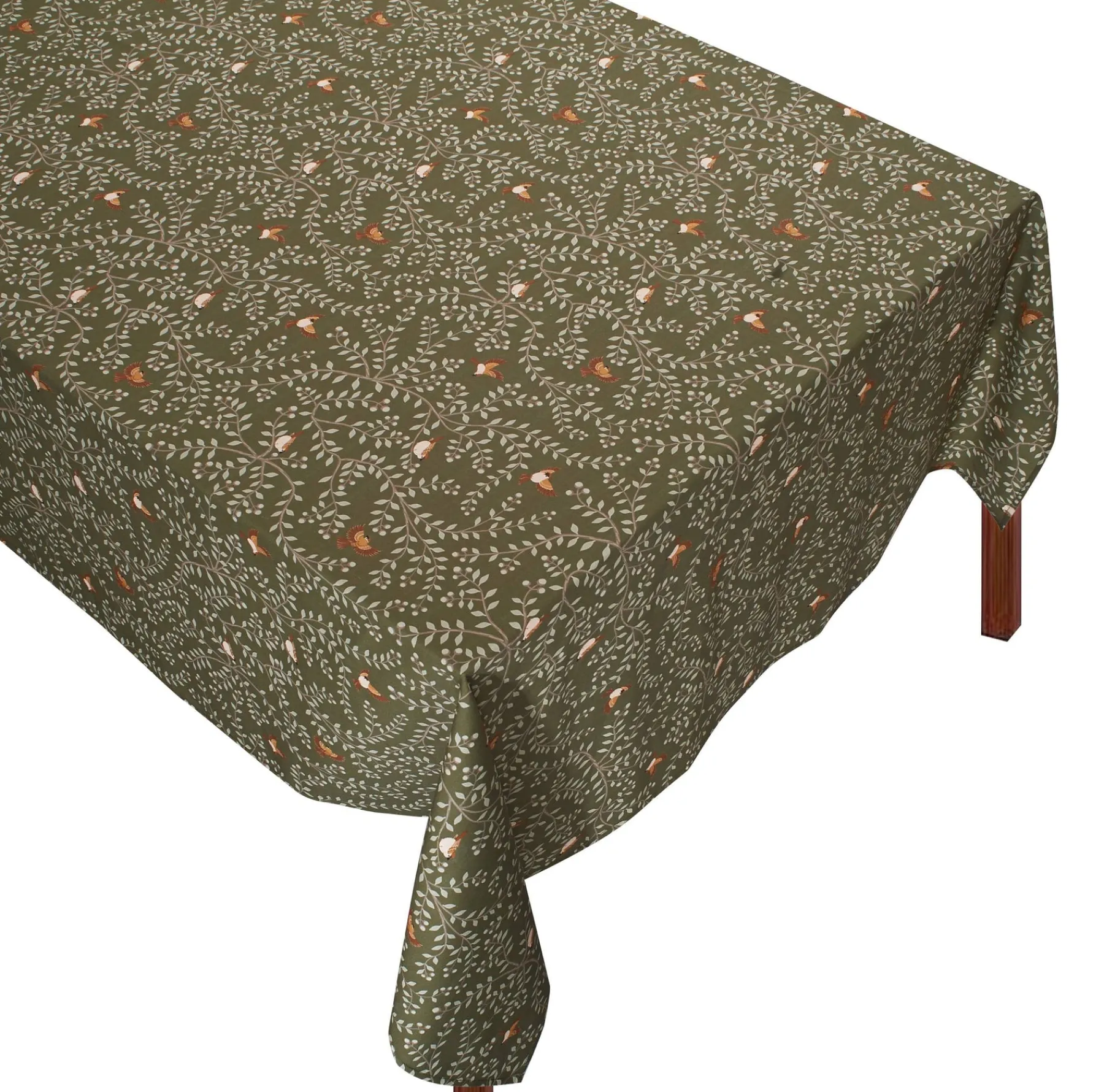 Chefanie Green Branch Tablecloth Discount
