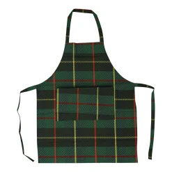 Chefanie Green Plaid Apron Clearance