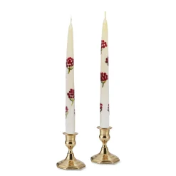 Chefanie Holiday Hydrangea Tapers (2) Clearance