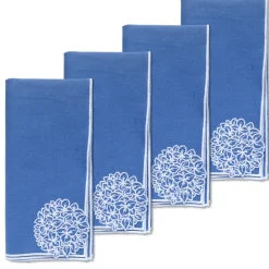 Chefanie Hydrangea Linen Dinner Napkins (4) Best