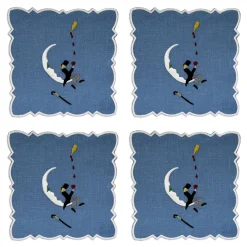 Chefanie Man on the Moon Cocktail Napkins (4) Hot