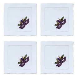 Chefanie Mardi Gras Cocktail Napkins (4) Discount