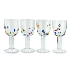 Chefanie Millefiori Wine Glass (4) Clearance