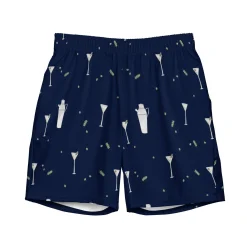 Chefanie Navy Martini Swim Trunks Discount