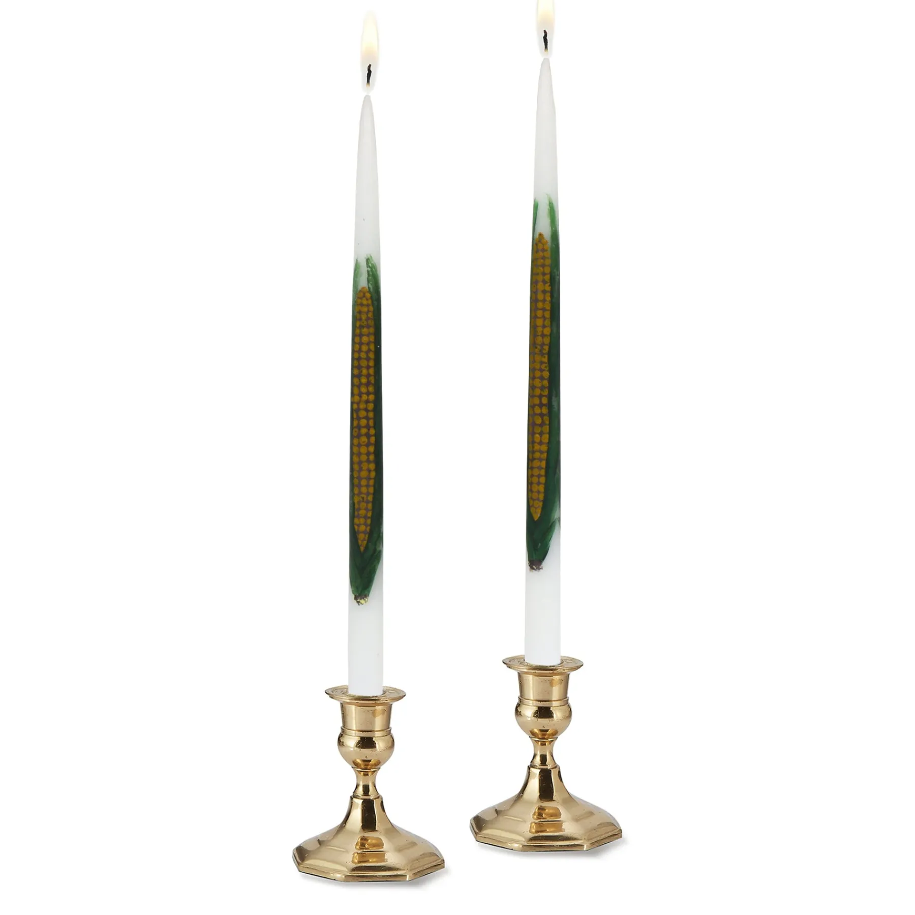 Chefanie Painted Corn Taper Candles (2) Online