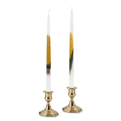 Chefanie Painted Corn Taper Candles (2) Online