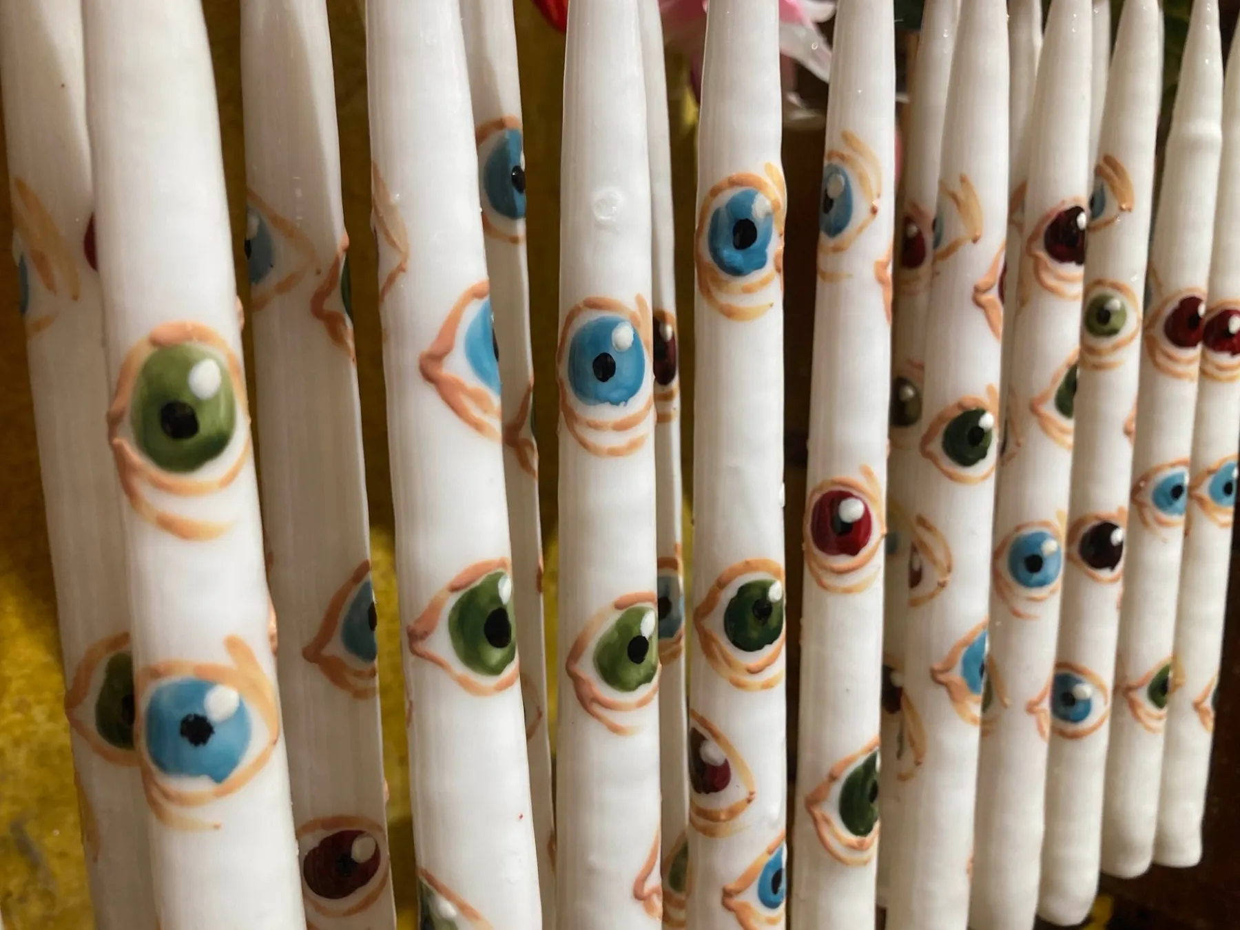 Chefanie Painted Eyes Tapers (2) Hot
