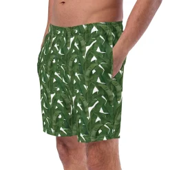 Chefanie Palm Leaf Swim Trunks Hot