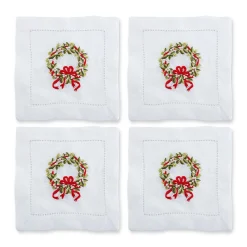 Chefanie Pearl Wreath Cocktail Napkins (4) Online