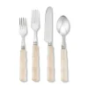 Chefanie Pearly White "Bamboo" Flatware Outlet