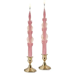 Chefanie Pink Baroque Tapers (2) Discount