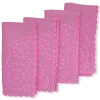 Chefanie Pink Eyelet Dinner Napkins (4) Discount