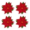 Chefanie Poinsettia Cocktail Napkins (4) Best