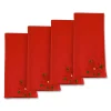 Chefanie Poinsettia Dinner Napkins (4) Hot