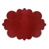 Chefanie Red Curly Embossed Placemat Outlet